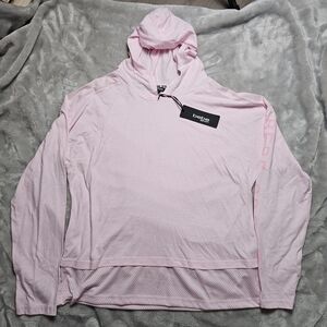 Bebe Sport Women’s Hooded Long Sleeve Top XL Pink